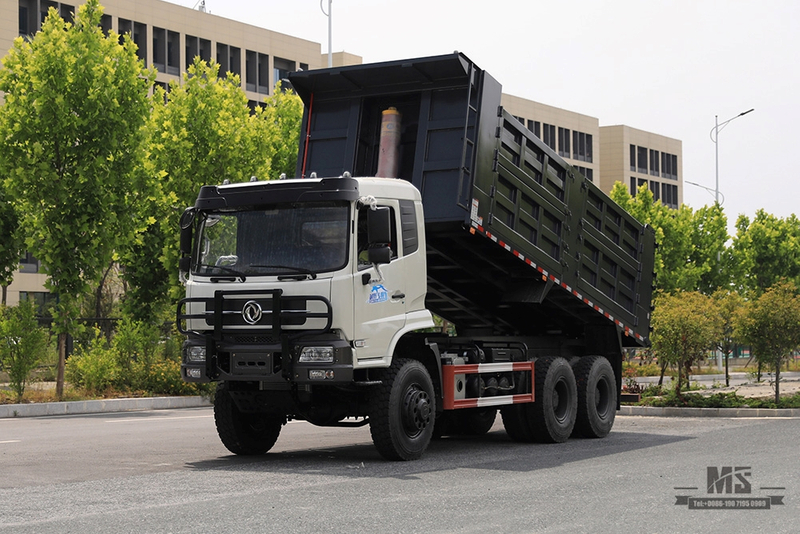 336hp Dongfeng 6*6 Heavy Duty Dump Truck_Six wheel Drive Rear Eight wheels Tipper Truck Coversion Manufacturer_Dongfeng 6WD Export အထူးယာဉ်