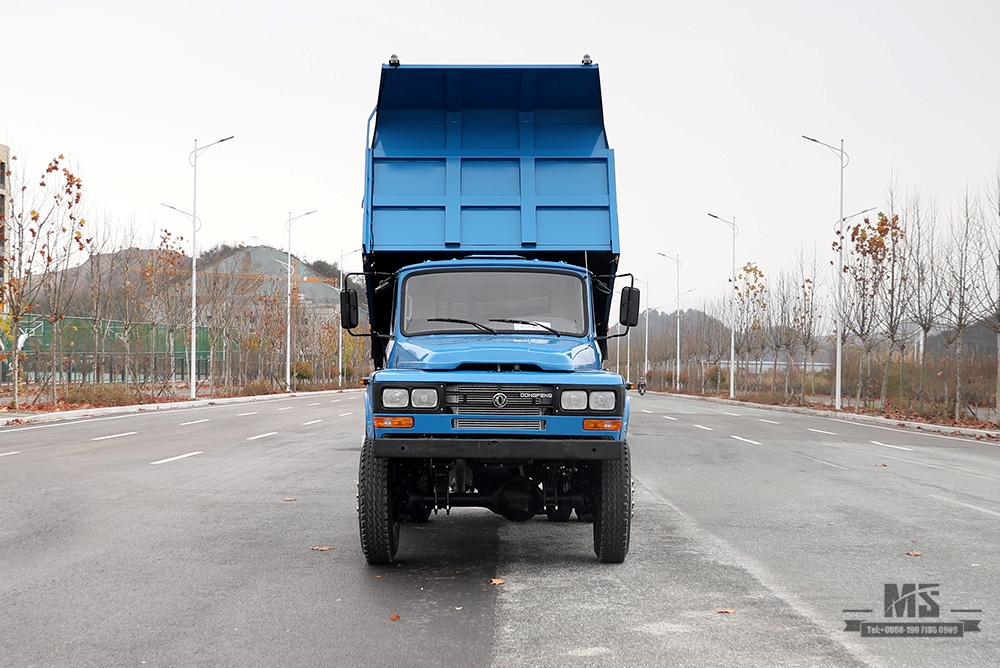 Dongfeng လေးဘီးယက် ဒစ်ပါထရပ် _4WD 170 hp Long Head Cab Off-road Dump Truck _4*4 အထူးရည်ရွယ်ချက်ဖြင့် တင်ပို့သည့်ယာဉ်