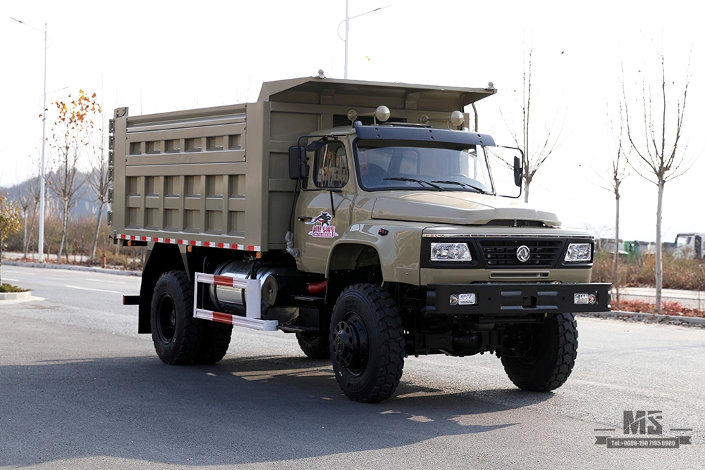 240 hp Dongfeng လေးဘီးယက် ဒစ်ပါထရပ် _Long Head Cab Off-road Dump Truck _4*4 စိတ်ကြိုက် Export အထူးရည်ရွယ်ချက်ယာဉ်