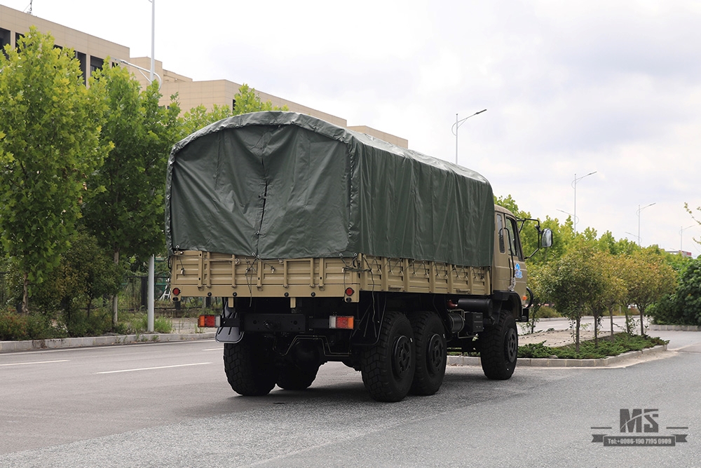 Dongfeng ခြောက်ဘီးယက် ကုလားအုတ်မီးခိုးရောင် EQ2102 လမ်းကြမ်းထရပ်ကား_190 HP တာပေါ်လင်တိုင်များပါသော တာပေါ်လင်မီးခိုးရောင် ကုန်တင်ထရပ်_190 HP အထူးရည်ရွယ်ချက်ဖြင့် တင်ပို့သည့်ယာဉ်