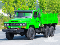 6X6 Dongfeng Turquoise EQ2082 SingleRow Cab Trucks 6WD လမ်းကြမ်းထရပ်ကားများ