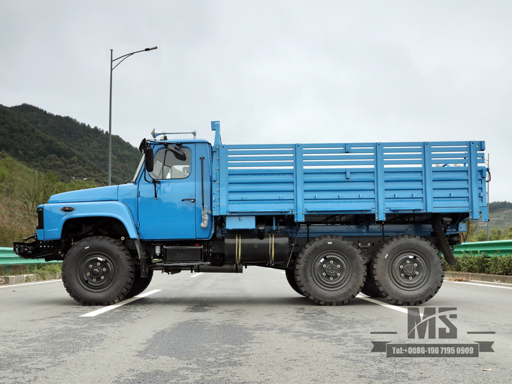 170 HP Dongfeng Eq2082_six-wheel drive off-Road အထူး Truck_Doubleble Glass roment truck truck truck truck_Double လုပ်ခြင်း