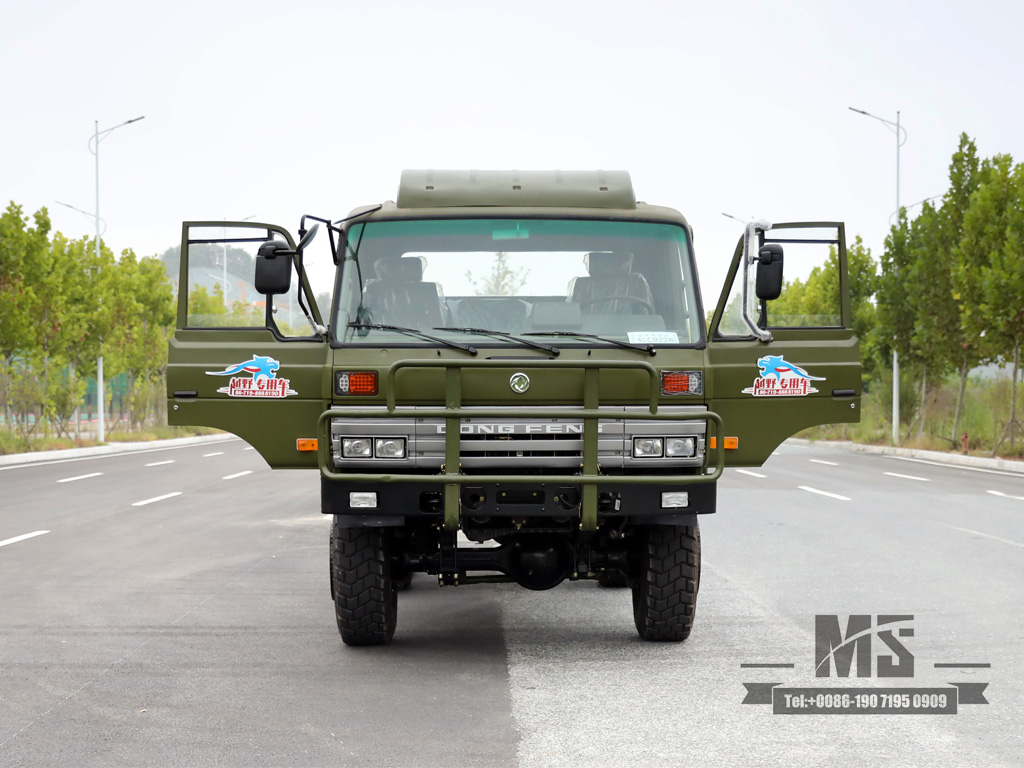 190HP Dongfeng Eq2102 ခြောက်လခြောက်ဘီးယက်ကြိုး chassis_6 × 6 EQ246 153 နှစ်ထပ်တက္ကစီရွှေထရပ်ကားအစိမ်းရောင်ထရပ်ကားကိုယ်ထည်
