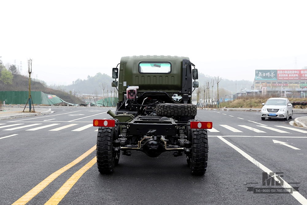 6*6 Dongfeng EQ2082 Chassis_ 6WD Army Green Flathead Chassis 'Bobcat' ခြောက်ဘီးယက် ကိုယ်ထည်ပုံစံပြင်ဆင်မှု_ထုတ်ရန် အထူးထရပ်ကိုယ်ထည်