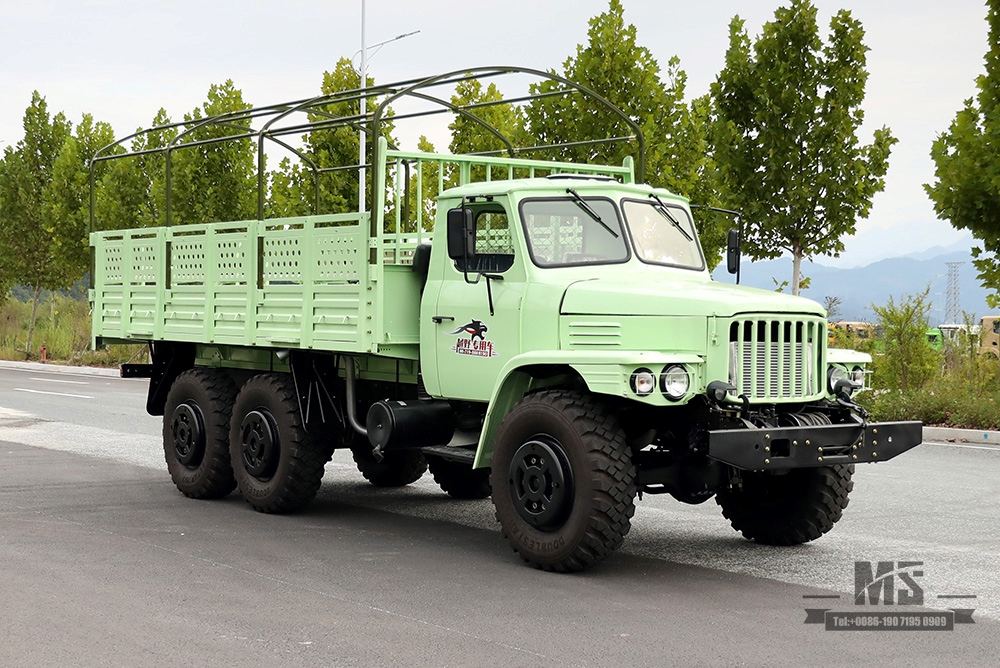 Dongfeng ခြောက်ဘီးယက် EQ2100 Off Road Truck_190hp Dongfeng 6×6 3.5T Three Axle Single Row Pointed Head Truck _ တာပေါ်လင်ဝင်ရိုးပါရှိသော အထူးရည်ရွယ်ချက် မော်တော်ယာဉ်ကို တင်ပို့ရန် 