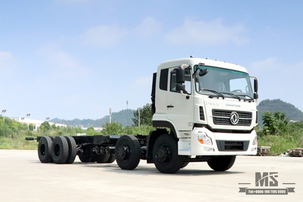 Dongfeng 8*4 အထူးထရပ်ကား Chassis_30 တန် လေးဆေ့ Dongfeng အကြီးစားလုပ်ငန်းသုံးယာဉ် Chassis_ Export အထူးရည်ရွယ်ချက် ကိုယ်ထည်ကို စိတ်ကြိုက်ပြင်ဆင်ခြင်းနှင့် ပြုပြင်မွမ်းမံခြင်း