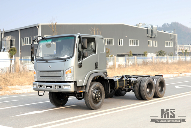 EQ2082 ခြောက်ဘီးယက် Dongfeng Flathead Truck Chassis Modification_ 6WD'Bobcat' Small Truck Chassis Configuration_6*6 Export Special Vehicle Chassis ထုတ်လုပ်သူ