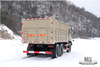 6×6 Dongfeng ခြောက်ဘီးယက် အမှိုက်ပုံးထရပ်_Flat Head Cargo Box Baffle Heightened Tipper Truck 6*6 Off Road Transportation Truck_Export အထူးယာဉ်