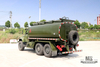 190HP Dongfeng ခြောက်ဘီးယက် EQ2100 Tanker Truck_6*6 Pointed Head Feul Tanker_Six Drive Export Special Tanker လော်ရီ