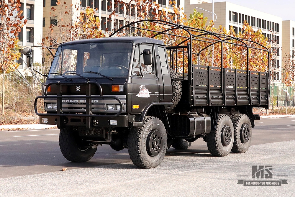 Dongfeng EQ2102 လမ်းကြမ်းသုံး axle Truck_190 HP ခြောက်ဘီးယက် Black Cargo Vehicle_All-wheel drive EQ2102G Export အထူးရည်ရွယ်ချက်ယာဉ်