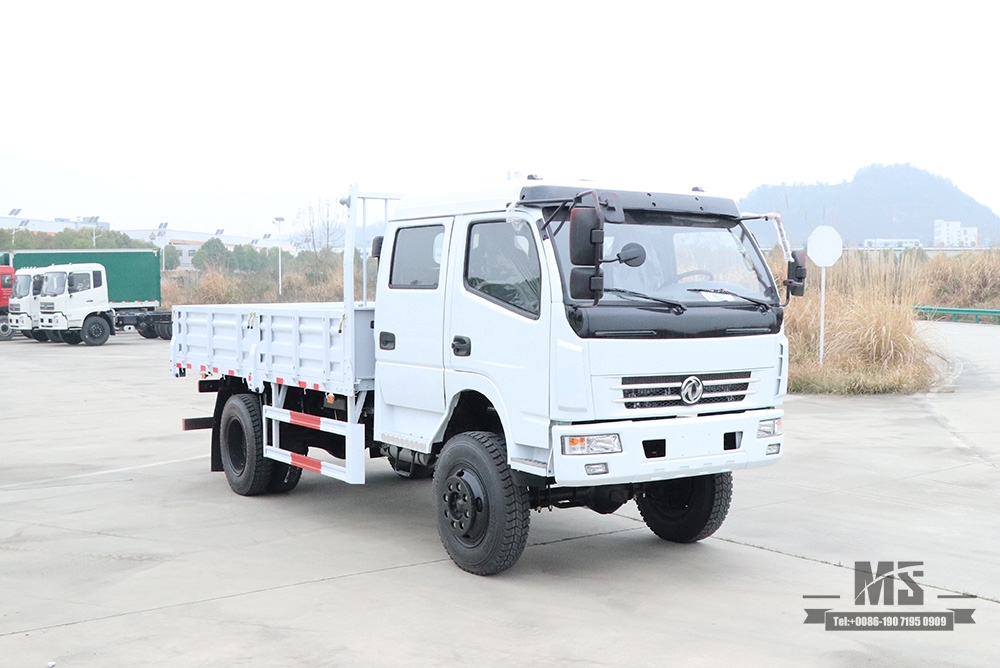 Dongfeng လေးဘီးယက် မောင်းနှင်မှု ပေါ့ပါးသော ထရပ်ကား_အသေးစား ထရပ်ကား စိတ်ကြိုက် နှစ်ထပ်တန်း Cab 4*4 လမ်းကြမ်းယာဉ်_Dongfeng ထရပ်ကား တင်ပို့ရောင်းချရန် အထူးယာဉ်