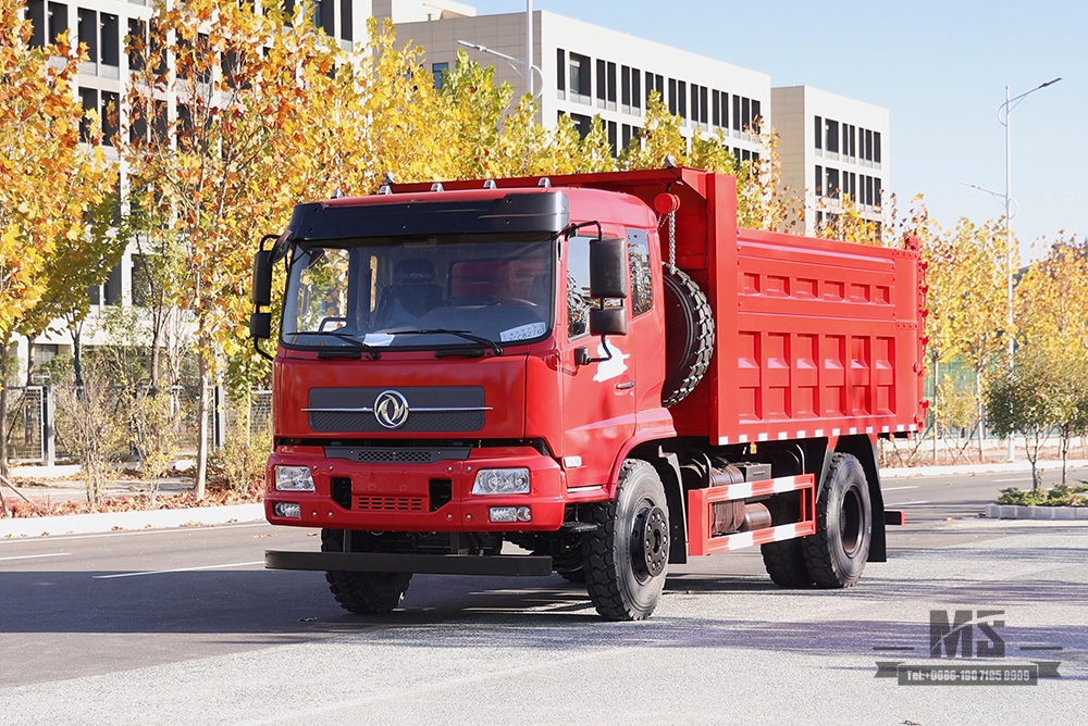 210hp Dongfeng 4*2 Tipper Truck_ Flat Head Row Half Dump Truck Off Road Transportation Truck_Export အထူးယာဉ်