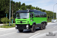 ၂၇ ဆံ့ ဘတ်စ်ကား Dongfeng ခြောက်မောင်း လမ်းကြမ်း Bus_6*6 All-drive County Bus_260hp Modified Bus Export အထူးယာဉ်