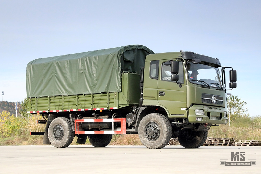 210 မြင်းကောင်ရေ 210 Dongfeng လေးဘီးယက် လမ်းမပေါ်တွင် Dump Truck_4×4 Flathead Row Half Tipper Truck တာပေါ်လင်ဝင်ရိုးစွန်းနှင့် 4*4 Export အထူးယာဉ်