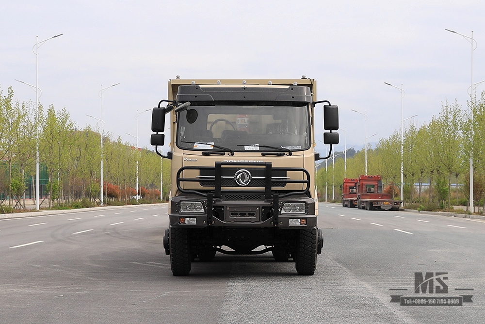 Dongfeng 6×6 လမ်းကြမ်းအထူး Dump Truck_260hp ခြောက်ဘီးယက်သုံး axle နောက်ဘက် 7T/13T တာယာနှစ်လုံး တူးဖော်ရေးထရပ် Tipper Truck_6WD တင်ပို့သည့် အထူးယာဉ်