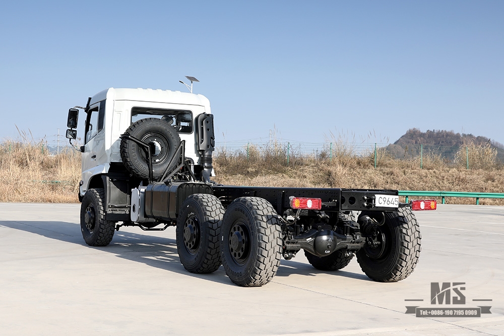 Dongfeng ခြောက်ဘီး Drive Chassis_6*6 YC6A260 Flathead Head Truck Chassis for Sale_Dongfeng Export အထူးယာဉ်ကိုယ်ထည်