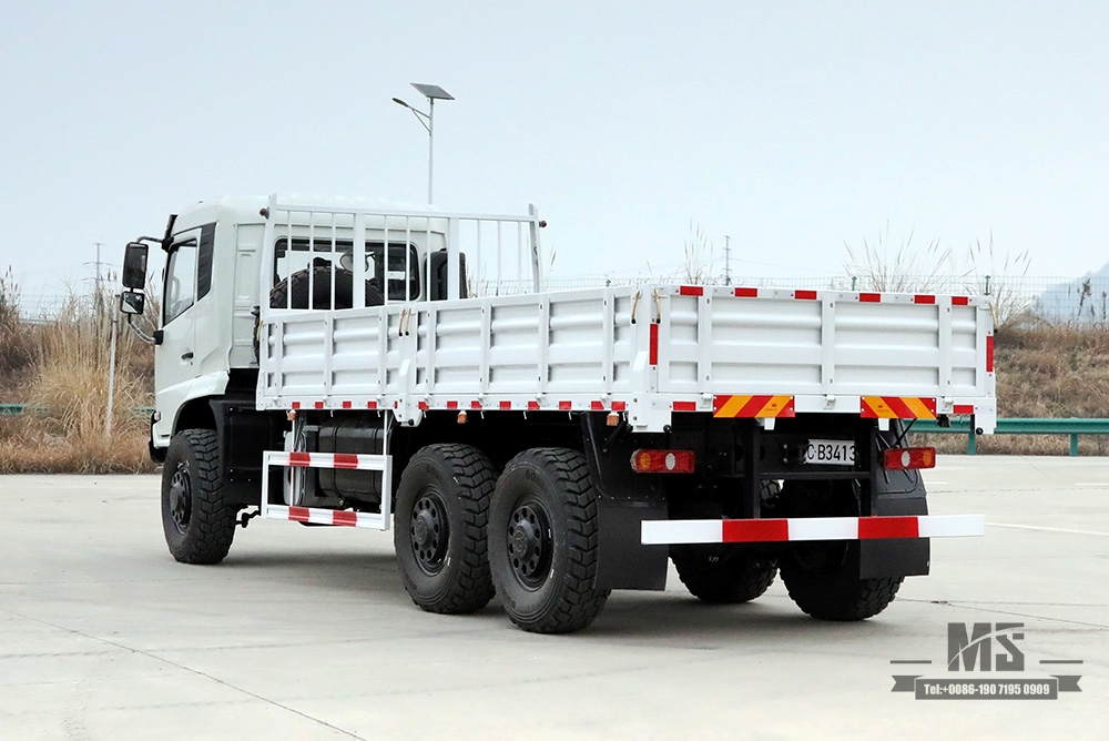 260hp Dongfeng ခြောက်ဘီး Drive Truck_6*6 Flathead Head Truck ရောင်းရန် 6WD သယ်ယူပို့ဆောင်ရေး Truck Factory_Dongfeng Export အထူးယာဉ်