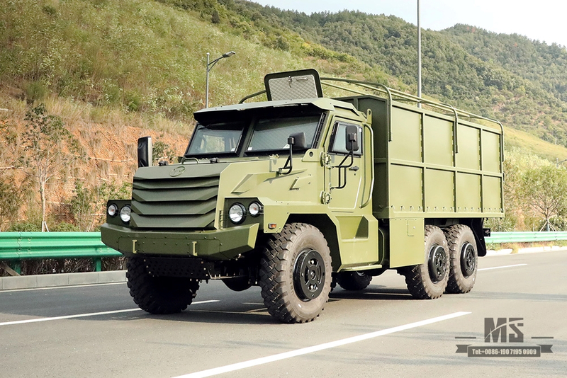 Dongfeng 6×6 Protective Box Truck_ ခြောက်ဘီးယက် ခေါင်းချွန်ဖြင့် လမ်းပိတ် Van Truck သယ်ယူပို့ဆောင်ရေး Truck_Dongfeng AWD Export အထူးရည်ရွယ်ချက်ယာဉ်