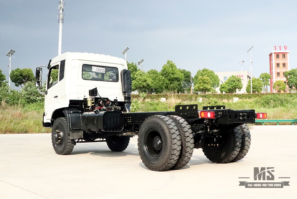 260hp Dongfeng Four Wheel Drive Cargo Truck Chassis_4*4 တစ်စီးနှင့် Half Cab Off-road Truck Chassis_Dongfeng Truck Export Special Purpose Vehicle Chassis