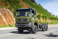 340 hp Dongfeng 6×6 Off Road Chassis_ခြောက်ဘီး Drive Dongfeng Flat Head One နှင့် Half Row Chassis Cargo Truck Chassis AWD 6*6 Export အထူးယာဉ်