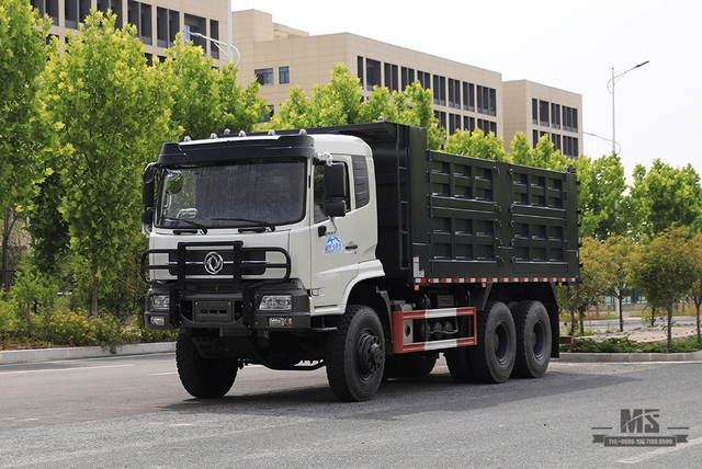 336hp Dongfeng ခြောက်ဘီး Drive Dump Truck_6*6 နောက်ဘီး ရှစ်ဘီး Heavy Duty Tipper Truck Coversion ထုတ်လုပ်သူ_Dongfeng 6WD Export အထူးယာဉ်