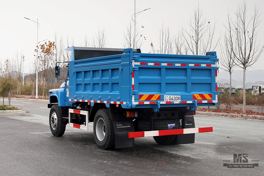 170 hp Dongfeng လေးဘီးယက် ဒစ်ပါထရပ် _Long Head Cab Off-road Dump Truck _4*4 အထူးရည်ရွယ်ချက်ဖြင့် တင်ပို့သည့်ယာဉ်