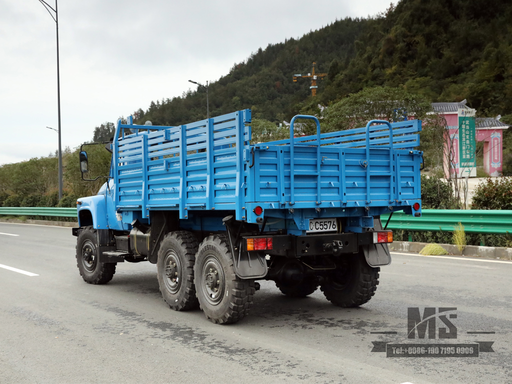 170 HP Dongfeng Eq2082_six-wheel drive off-Road အထူး Truck_Doubleble Glass roment truck truck truck truck_Double လုပ်ခြင်း