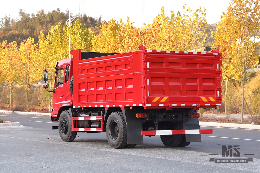 210hp Dongfeng 4*2 Tipper Truck_ Flat Head Row Half Dump Truck Off Road Transportation Truck_Export အထူးယာဉ်