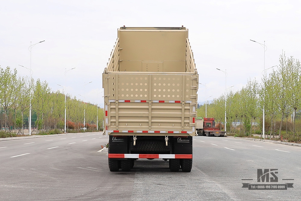 260 hp Dongfeng 6×6 လမ်းကြမ်းအထူး Dump Truck_ခြောက်ဘီးယက်သုံး axle နောက်တာယာနှစ်လုံးတူးဖော်ခြင်း Truck_Customized 7T/13T Lift Truck_ Export အထူးယာဉ်