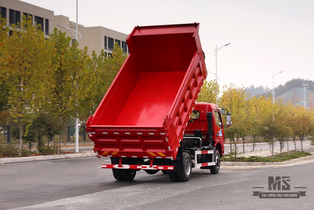 4×2 Light Dump Truck_Dongfeng 160HP အသေးစား Tipper ထရပ်ကား_ဘယ်/ညာ လက် 5T အတန်းတင် Micro Mining Truck ရောင်းရန်_ Export အထူးထရပ်