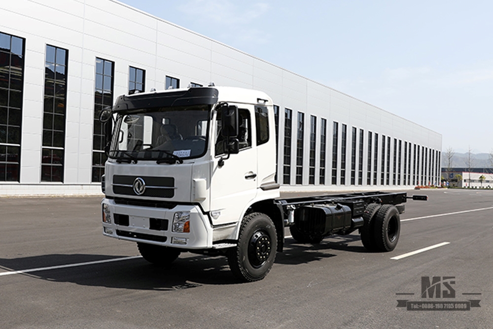 Dongfeng 4×2 Crane Chassis Flathead One-a-a- cab 210hp Chassis with Truck Crane Export Special Chassis