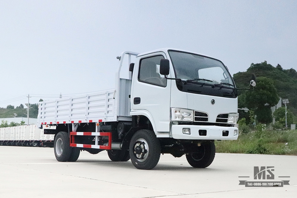 4*4 Dongfeng လမ်းကြမ်းထရပ်ကား_ညာလက်မောင်း 90 HP 3T တစ်တန်းထရပ်အသေးစား Vans_Dongfeng Four Drive အထူးအပေါ့စားထရပ်ကား