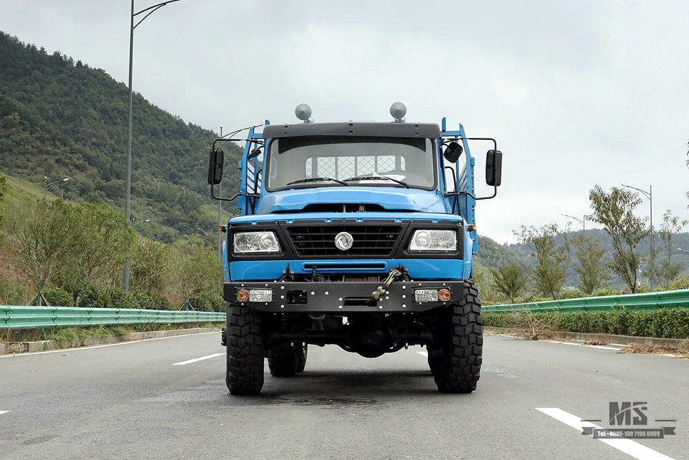 170 hp Dongfeng ခြောက်ဘီးယက် EQ2082_6*6 Single Row Pointed Head Off-road Special Truck_240 Transport Vehicle_6×6 pointed 25Y Truck Export အထူးယာဉ်