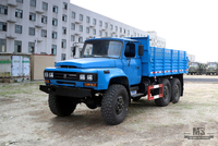 Dongfeng ခြောက်ဘီးလမ်းမှ ဖယ်ထုတ်ထားသော Dump Truck_EQ2100 6×6 210hp Pointed Head Single Row သယ်ယူပို့ဆောင်ရေး Truck_All-wheel-Drive Export အထူးထရပ်