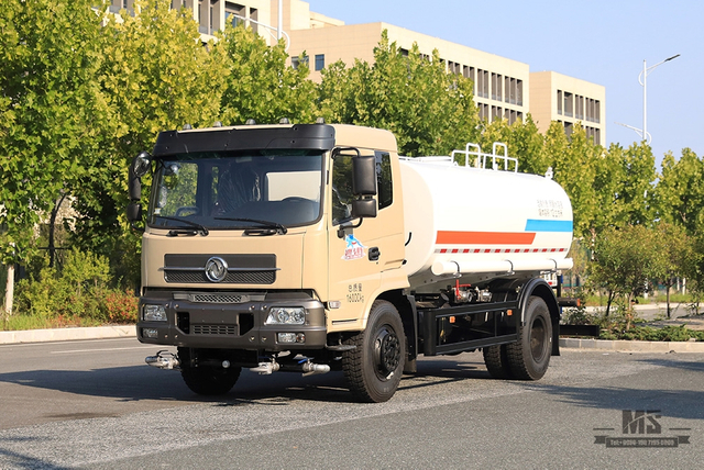 4*2 Dongfeng 12m³ ရေဖျန်းထရပ် _Dongfeng 210 HP Flat Head Water Sprinkler Truck_Dongfeng Greening Water Tanker Truck လုပ်ငန်းသုံးယာဉ် _ Export အထူးထရပ်