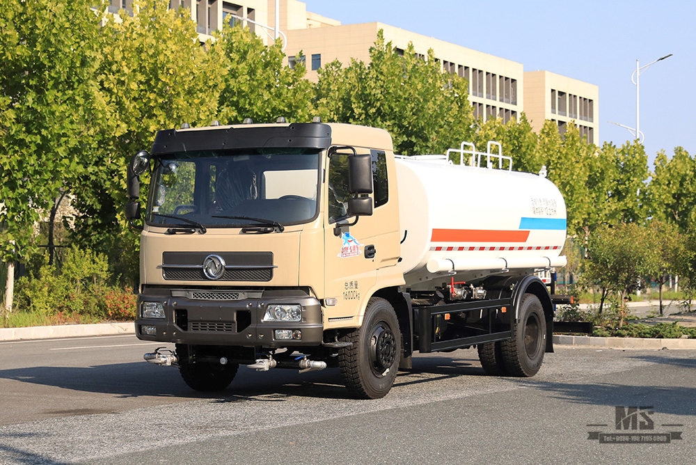 4*2 Dongfeng 12m³ ရေဖျန်းထရပ် _Dongfeng 210 HP Flat Head Water Sprinkler Truck_Dongfeng Greening Water Tanker Truck လုပ်ငန်းသုံးယာဉ် _ Export အထူးထရပ်