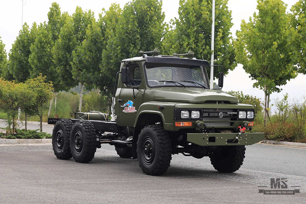 170 hp Dongfeng Six Drive EQ2082 Chassis_EQ2082 Off-road Truck chassis_240 Transport vehicle_6×6 pointed 25Y ထရပ်ကား တင်ပို့သည့် အထူးကိုယ်ထည်