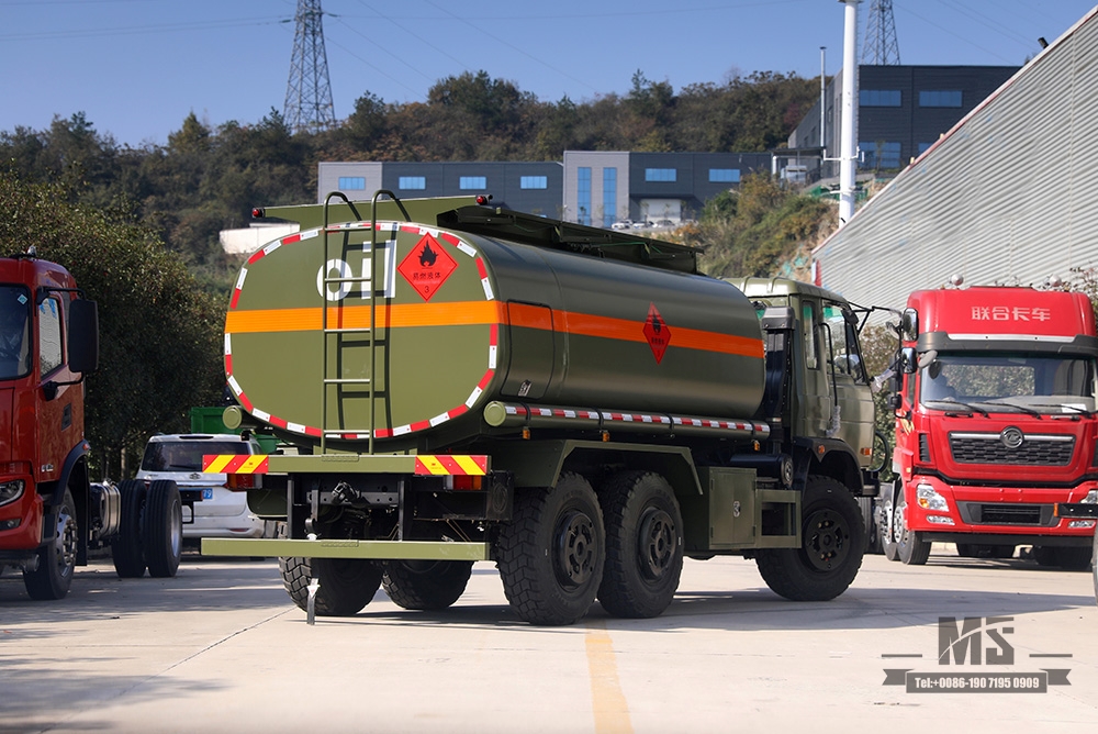 190HP Dongfeng EQ2102 Tanker Truck _Dongfeng ခြောက်ဘီးယက်လမ်းကြမ်း အထူးကိုယ်ထည်ကို ပြုပြင်ထားသော 8~10m³ Tanker Truck_Export အထူးရည်ရွယ်ချက်ယာဉ်