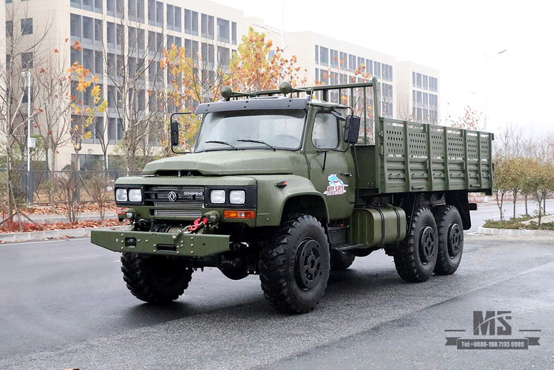 Dongfeng Army Green Six Wheel Drive EQ2100 _6×6 190 hp Classic Pointed Head 3.5T Three Axle Off-road Truck ရောင်းရန်ရှိသည်_Dongfeng 245 Troop Carrier Export အထူးယာဉ် 