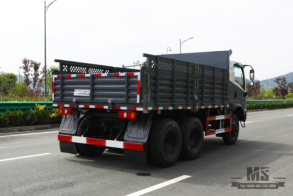 5T 6WD Light Dump Truck_6*6 260hp ဒီဇယ်လမ်းကြမ်း Tipper Truck_ခြောက်ဘီးယက် Dongfeng Bobcat Dump Truck_ရောင်းရန် အထူးရည်ရွယ်ချက်သုံးယာဉ်