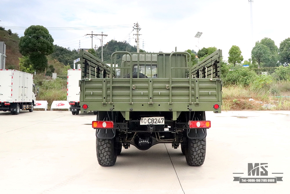 6×6 Dongfeng EQ2102 လမ်းပိတ်ထရပ်ကား_ခြောက်ဘီးယက် ပြားချပ်ခေါင်းကုန်တင်ထရပ် 6WD 246 တပ်ဖွဲ့ဝင်သယ်ယူရေးယာဉ် ကုန်းလမ်းသယ်ယူပို့ဆောင်ရေး ထရပ်ကား_ပို့ကုန် အထူးယာဉ်