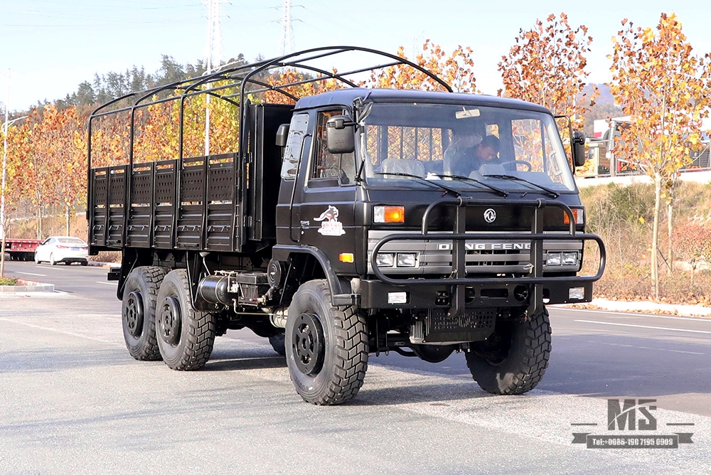 Dongfeng EQ2102 လမ်းကြမ်းသုံး axle Truck_190 HP ခြောက်ဘီးယက် Black Cargo Vehicle_All-wheel drive EQ2102G Export အထူးရည်ရွယ်ချက်ယာဉ်