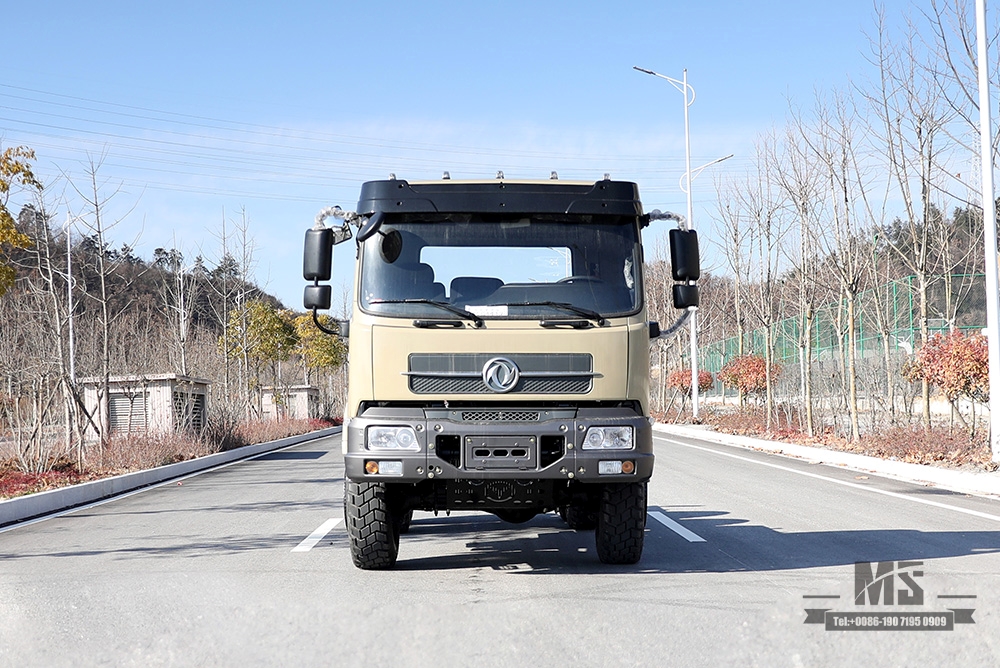 ရောင်းရန်အတွက် 210hp Dongfeng ခြောက်ဘီး Drive Chassis အတွက်_6*6 EQ2102 Flathead Head Truck Chassis Coversion ထုတ်လုပ်သူ_Dongfeng 6×6 Export အထူးယာဉ်ကိုယ်ထည်