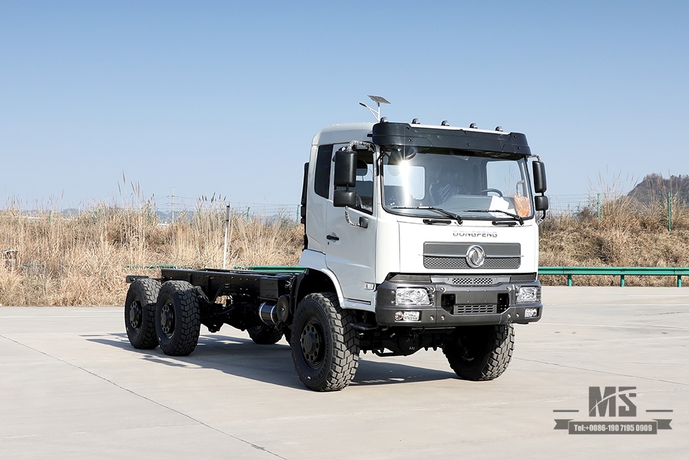 Dongfeng ခြောက်ဘီး Drive Chassis_6*6 YC6A260 Flathead Head Truck Chassis for Sale_Dongfeng Export အထူးယာဉ်ကိုယ်ထည်