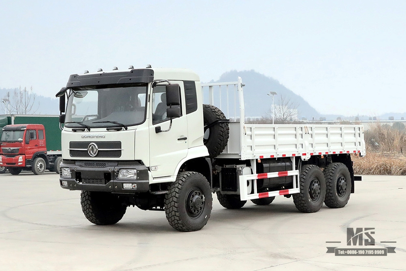 260hp Dongfeng ခြောက်ဘီး Drive Truck_6*6 Flathead Head Truck ရောင်းရန် 6WD သယ်ယူပို့ဆောင်ရေး Truck Factory_Dongfeng Export အထူးယာဉ်