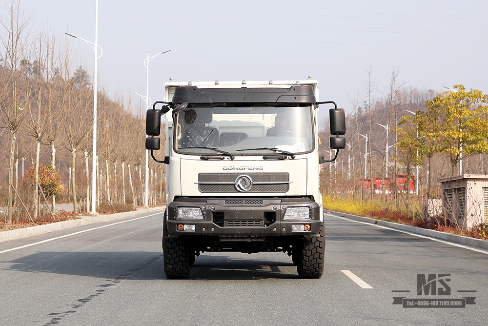 210hp Dongfeng Four Wheel Drive 13T Dump truck_4x4 ကွန်တိန်နာအမြင့် လမ်းကြမ်းထရပ်ကား_ axle နှစ်ချောင်းမိုင်းတူးခြင်း Tipper Truck Export အထူးရည်ရွယ်ချက်ယာဉ်