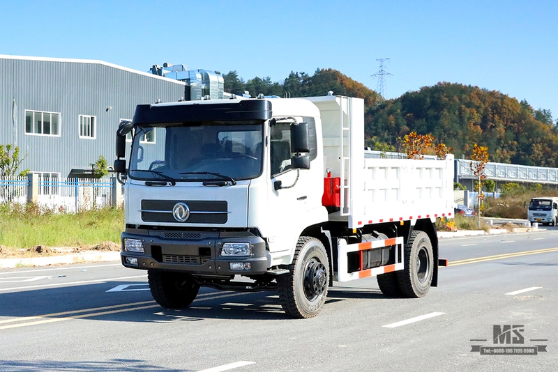 210hp Dongfeng 4×2 Dump Truck ရောင်းရန်_4*2 Flathead Head Row Half Tipper Truck ထုတ်လုပ်သူ_ Export အထူးယာဉ်