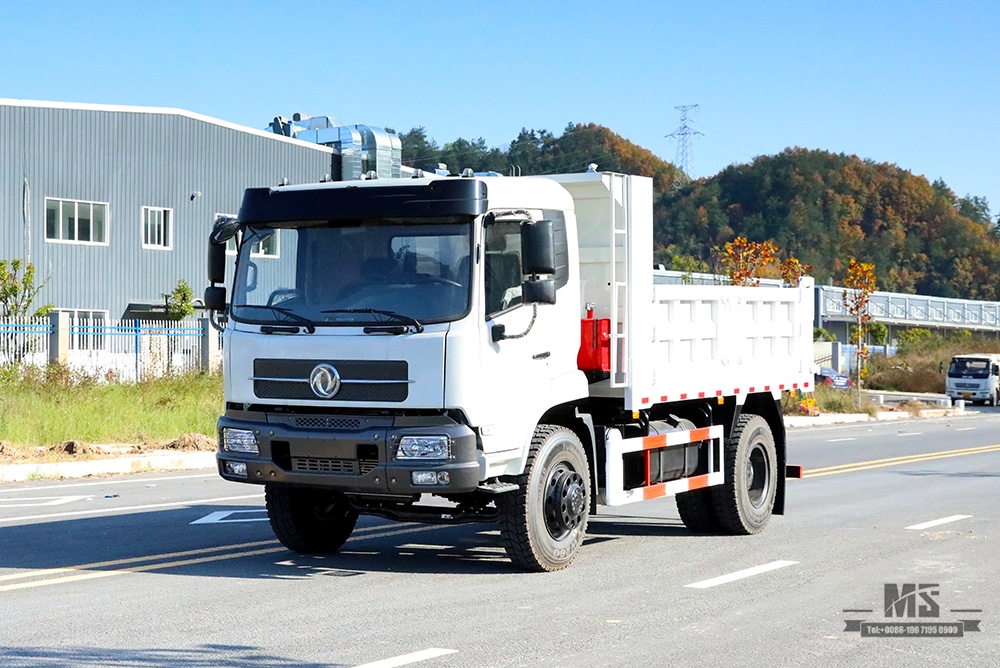 210hp Dongfeng 4×2 Dump Truck ရောင်းရန်_4*2 Flathead Head Row Half Tipper Truck ထုတ်လုပ်သူ_ Export အထူးယာဉ်