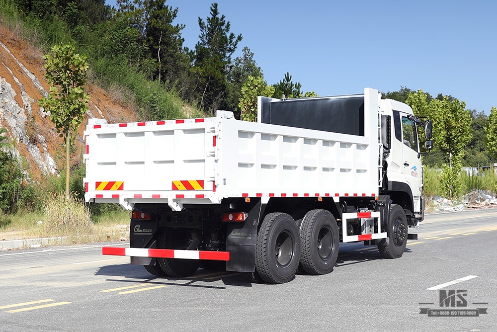 280hp Dongfeng Heavy Duty Dump Truck 6*4 Off Road Tipper Truck_Dongfeng 6x4 Flathead Row တစ်ဝက်မိုင်းတူးဖော်ခြင်း ဆောက်လုပ်ရေး Truck_Export အထူးယာဉ်