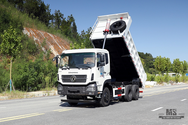 Dongfeng 6*4 280hp Dump Truck Off Road Tipper Truck_Dongfeng 6x4 Heavy Duty Flathead Row Half Mining Construction Truck_Export အထူးယာဉ်